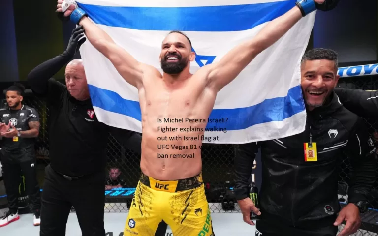 Is it true that Michel Pereira is an Israeli? A fighter reveals why he left UFC Vegas 81 while carrying an Israeli flag one week after his ban was lifted.