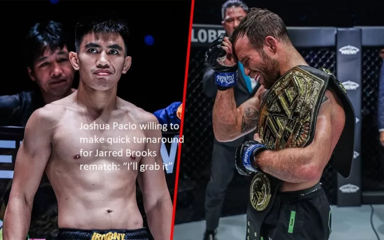 Joshua Pacio is willing to make a speedy turnaround for their rematch against Jarred Brooks: “Let me get that.”