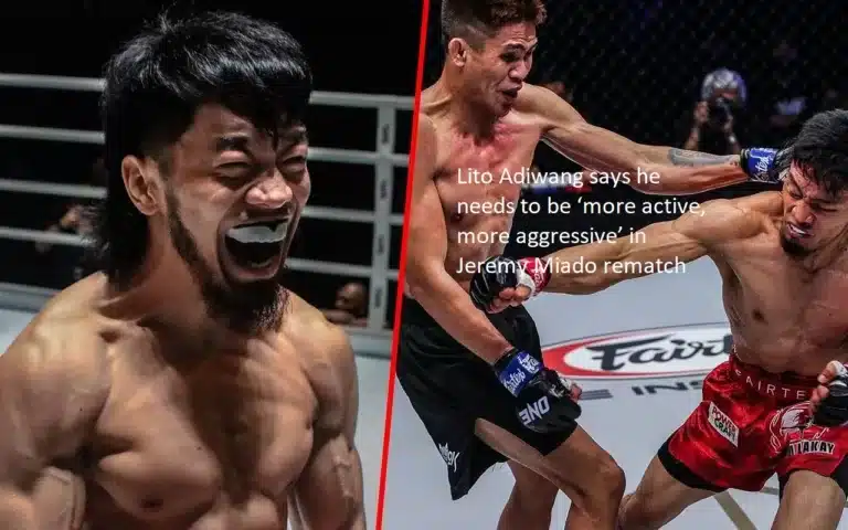 During the rematch with Jeremy Miado, Lito Adiwang claims that he needs to be “more active, more aggressive.”