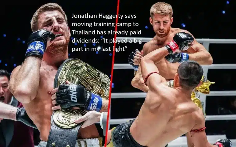 According to Jonathan Haggerty, the relocation of the training camp to Thailand has already been profitable: “It was a significant factor in the most recent fight I had.”