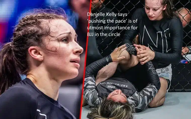 According to Danielle Kelly, “pushing the pace” is one of the most vital aspects of BJJ competition in the circle.