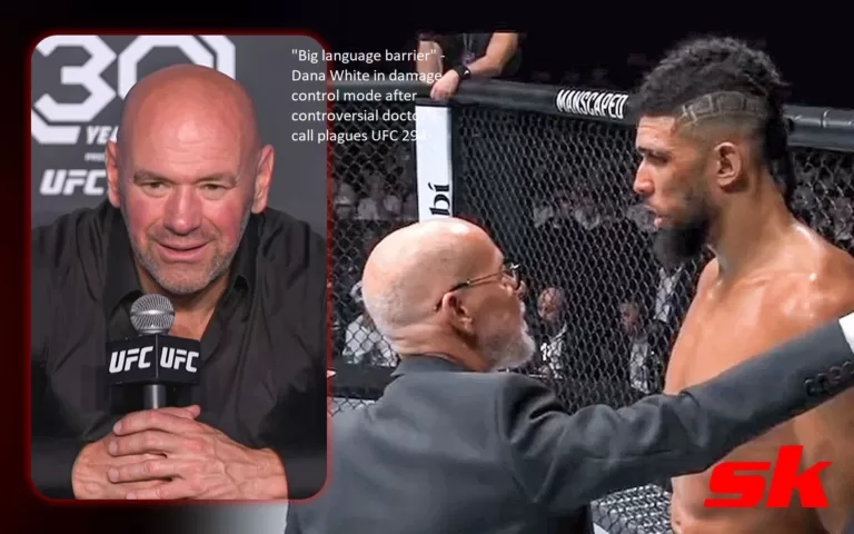 UFC 294 is marred by a contentious doctor’s decision; Dana White, in damage control mode, cites the “big language barrier” as the cause.
