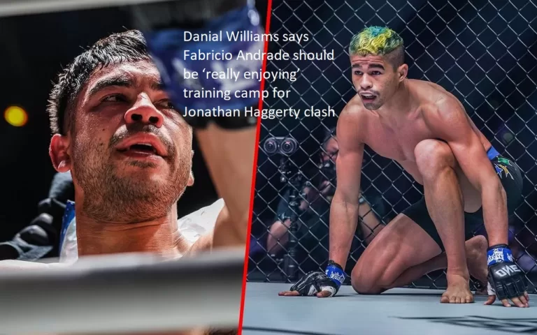 Fabricio Andrade, according to Danial Williams, should be “really enjoying” training camp in preparation for his fight against Jonathan Haggerty.