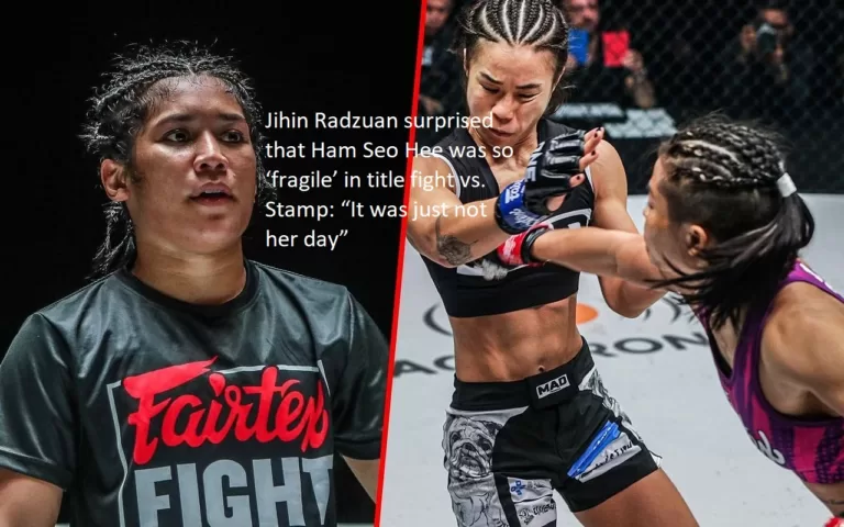 “It was just not her day,” said Jihin Radzuan, who was astonished to hear that Ham Seo Hee had been so “fragile” in the title bout against Stamp.
