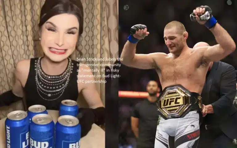 In a potentially dangerous statement regarding the partnership between Bud Light and the UFC, Sean Strickland refers to members of the transgender community as “mentally ill.”