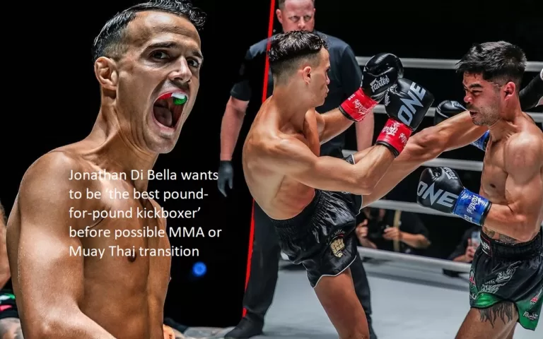 Before making the switch to mixed martial arts or muay thai, Jonathan Di Bella has set his sights on becoming “the best pound-for-pound kickboxer.”