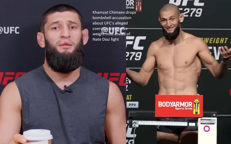 Before his battle with Nate Diaz, Khamzat Chimaev made a sensational allegation that the UFC had coerced him into missing his weight cut by a large amount.