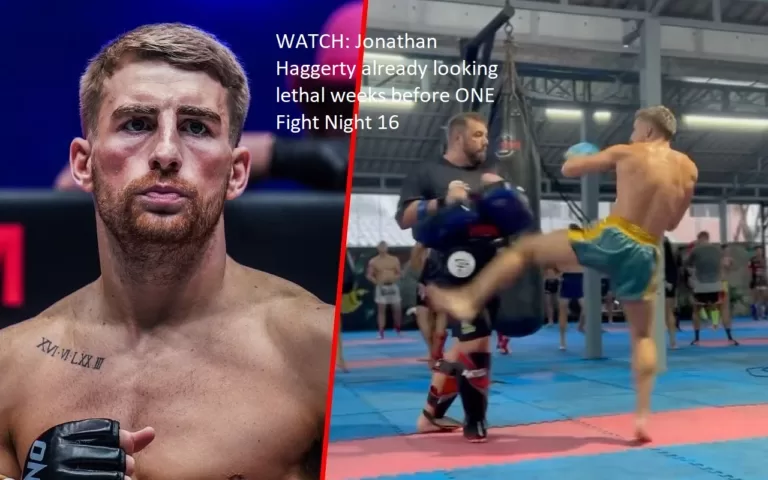 WATCH: Already looking dangerous in the weeks leading up to ONE Fight Night 16, Jonathan Haggerty has your attention.