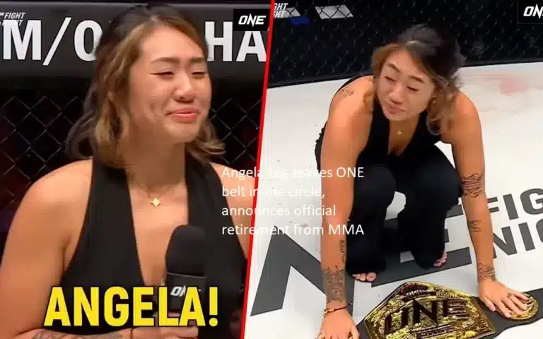 Angela Lee has announced her retirement from mixed martial arts and will be leaving her ONE championship belt behind.
