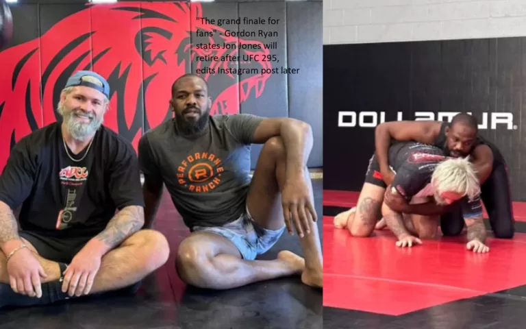 According to Gordon Ryan, this will be “the grand finale for fans.” Jon Jones will hang up his gloves following UFC 295, according to an edited post on his Instagram account.