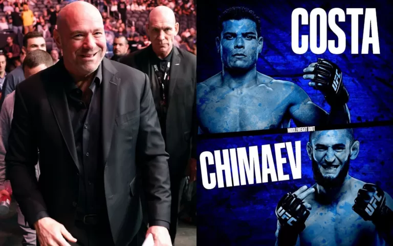 After the cancellation of the main event at UFC 294, Dana White states that Paulo Costa’s operation casts doubt on his ability to compete in the co-main event versus Khamzat Chimaev.