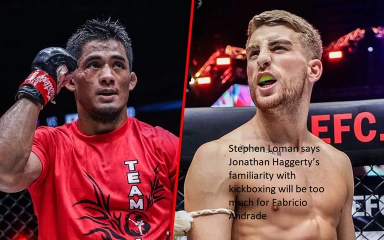 The expertise with kickboxing that Jonathan Haggerty possesses, according to Stephen Loman, will be too much for Fabricio Andrade to handle.