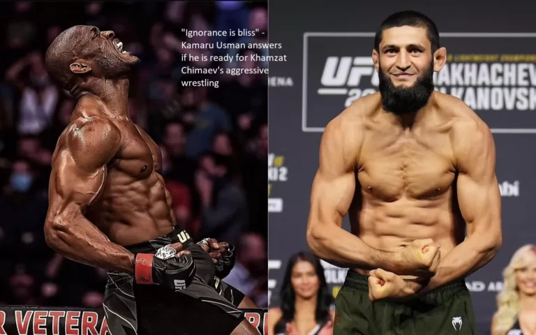 “Ignorance is bliss,” is how Kamaru Usman responds when asked if he is prepared for the aggressive wrestling style of Khamzat Chimaev.