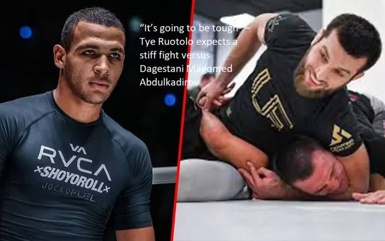 Tye Ruotolo is anticipating a challenging battle against Dagestan’s Magomed Abdulkadirov and says, “It’s going to be tough.”
