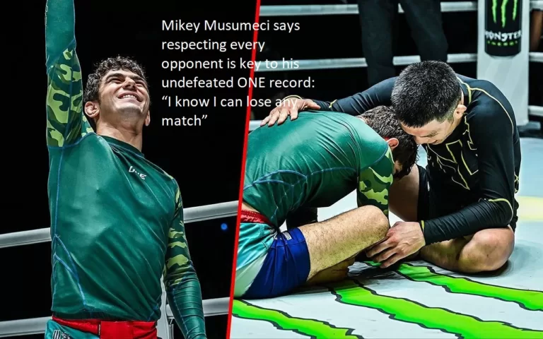 Mikey Musumeci attributes his perfect record in ONE Championship to the fact that he respects each and every opponent. “I am aware that I am unable to win any match.”