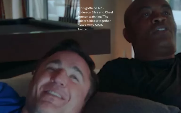 “This has got to be AI,” Anderson Silva says to Chael Sonnen as they watch “The Spider’s” biopic together, and their reaction blows away the competition. MMA Twitter (Twitter)