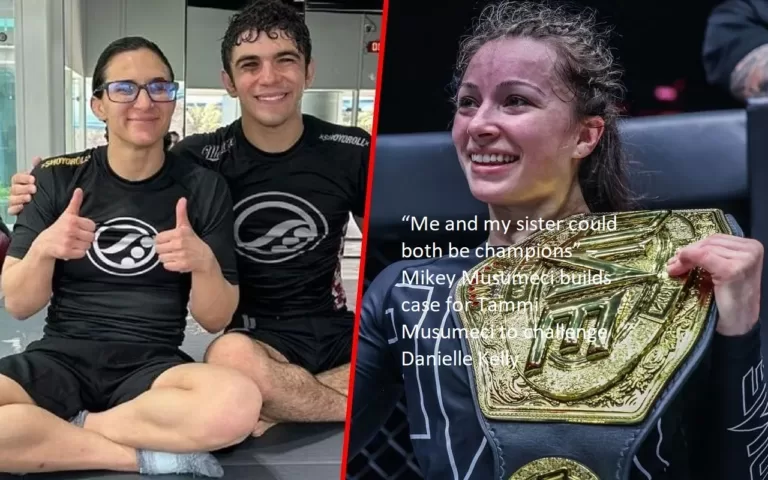 Mikey Musumeci is making the case for his sister Tammi Musumeci to compete against Danielle Kelly by saying, “My sister and I could both be champions.”
