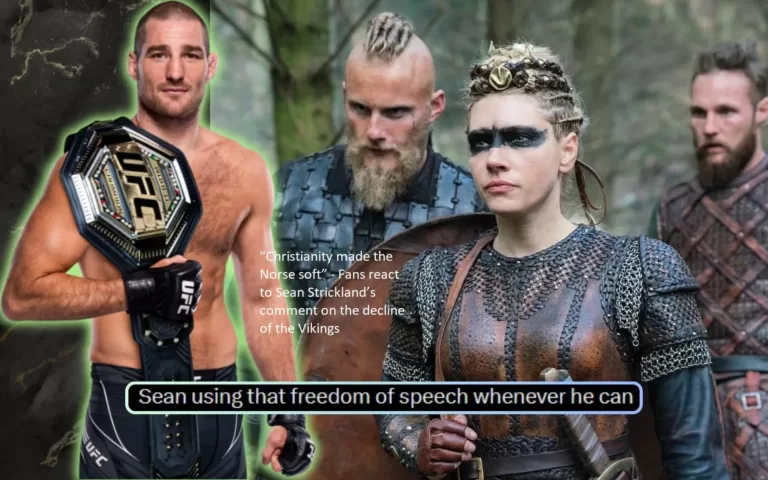 Fans offer their reactions to Sean Strickland’s statement regarding the decline of the Vikings, which states that “Christianity made the Norse soft.”