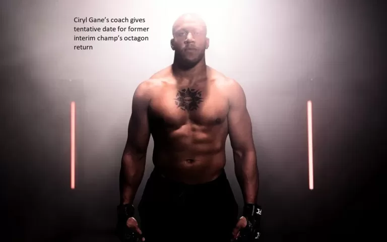 Ciryl Gane’s head coach has provided a possible return date for the former interim champion to the octagon.
