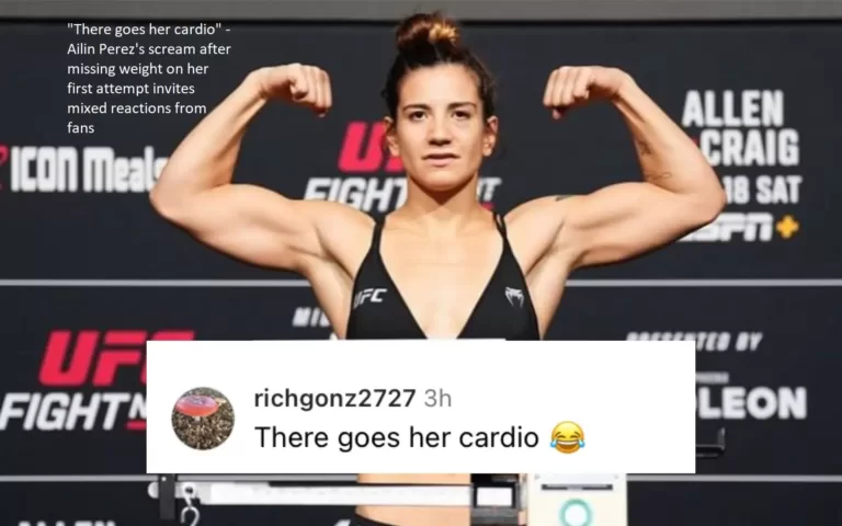 Fans respond in a variety of ways when Ailin Perez screams “There goes her cardio” after missing her weight on her first attempt.