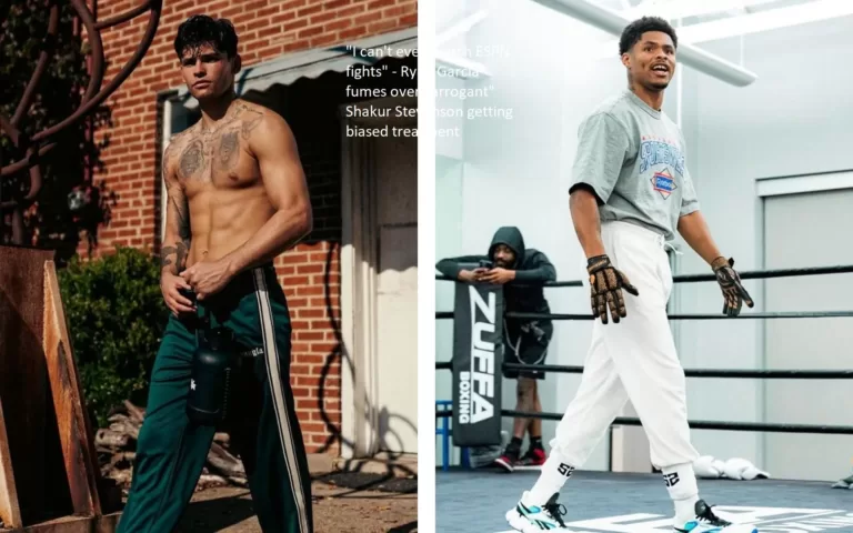 Ryan Garcia is so enraged that he can’t even watch the fights on ESPN because of Shakur Stevenson’s “arrogant” behavior and the unfair treatment he receives.
