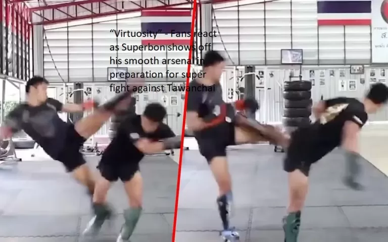 Fans react as Superbon displays his fluid arsenal in preparation for his big battle against Tawanchai. “Virtuosity”
