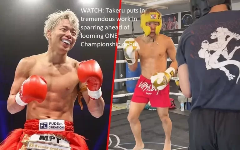 Takeru puts in a huge amount of effort in his sparring sessions in preparation for his upcoming debut in ONE Championship.