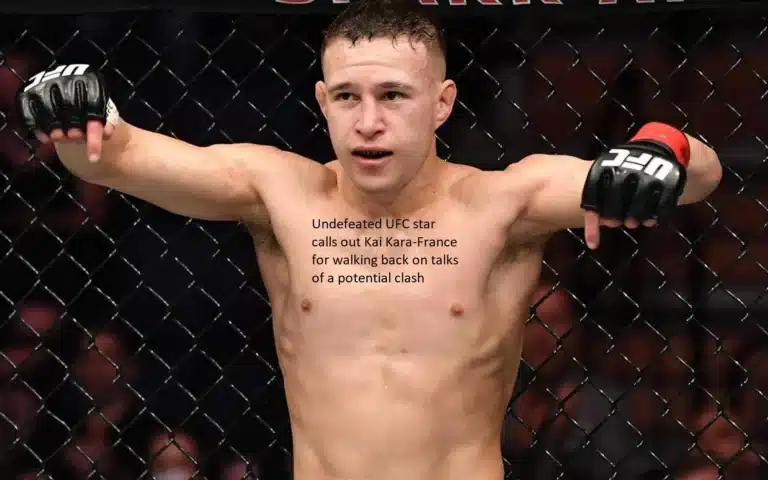 Kai Kara-France has been called out by an undefeated UFC fighter for backtracking on talks of a possible fight between the two of them.
