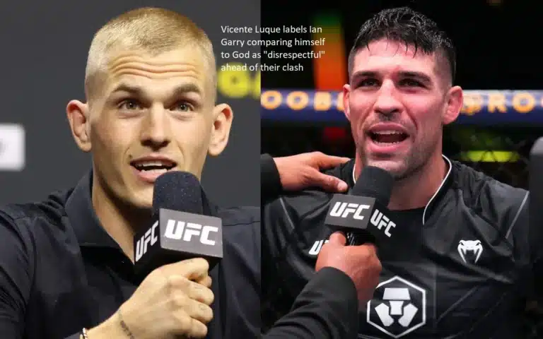 The comparison that Ian Garry made between himself and God is seen “disrespectful” by Vicente Luque prior to their confrontation.