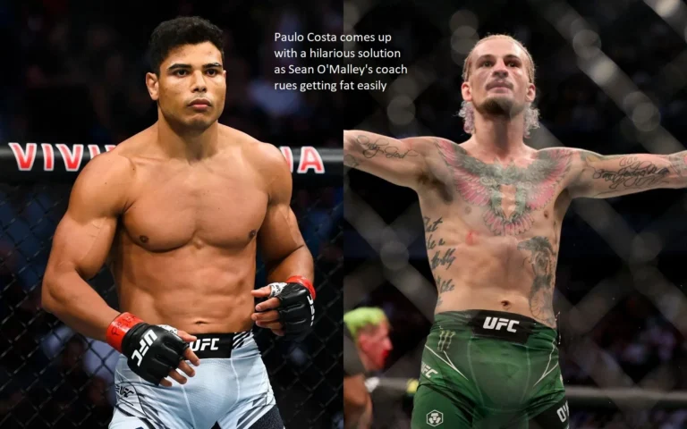 In the midst of Sean O’Malley’s coach lamenting his tendency to gain weight quickly, Paulo Costa comes up with a humorous remedy.
