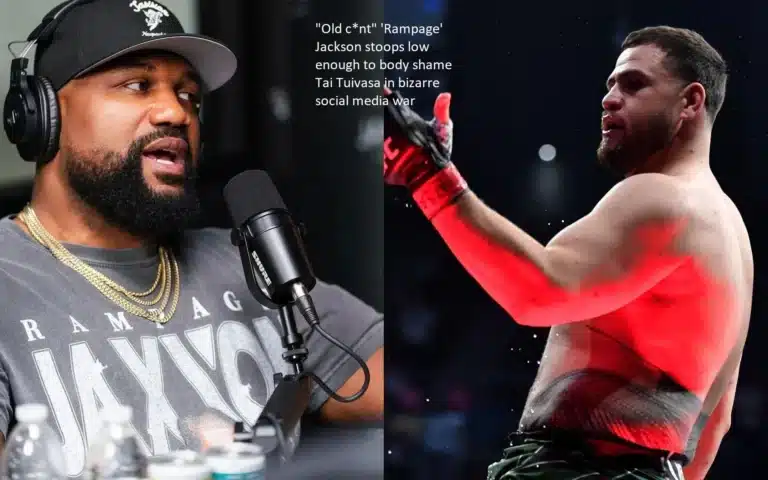 ‘Rampage’ of the “Old C*nt” Within the context of a weird social media fight, Jackson has stooped to the point of body shaming Tai Tuivasa.