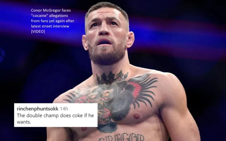 This is the second time that fans have accused Conor McGregor of using cocaine, following his most recent street interview [VIDEO].