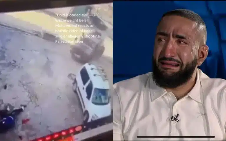 His reaction to the horrifying video of an Israeli army allegedly shooting a Palestinian teen is described as “cold-blooded evil” by Belal Muhammad, a welterweight fighter in the WWE.
