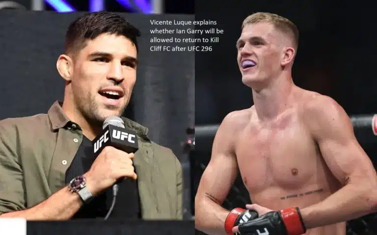 The question of whether or not Ian Garry will be permitted to return to Kill Cliff FC following UFC 296 is discussed by Vicente Luque.