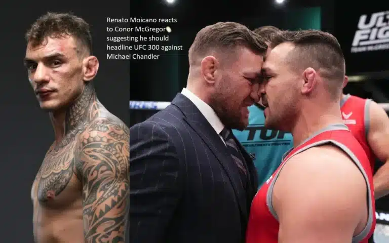 The following is Renato Moicano’s response to Conor McGregor’s suggestion that he should play Michael Chandler as the main event at UFC 300.