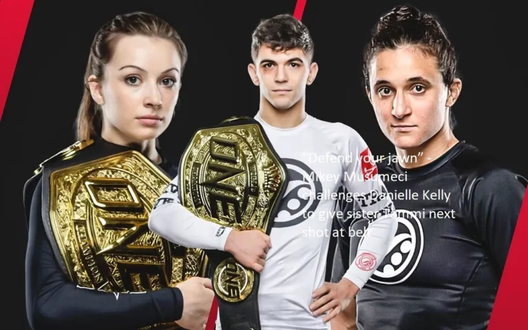 The challenge that Mikey Musumeci issues to Danielle Kelly is to offer sister Tammi the next opportunity to win the belt. “Defend your jawn”
