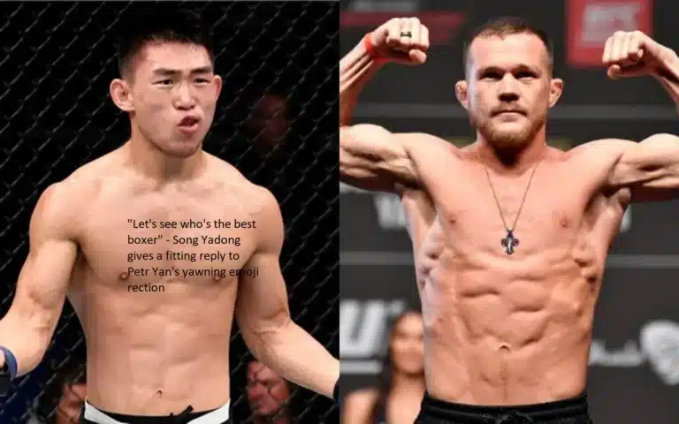 One of Song Yadong’s responses to Petr Yan’s yawning emoji reaction was, “Let’s see who’s the best boxer.” Song Yadong’s response was appropriate.