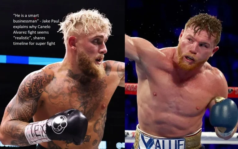 Jake Paul explains why the fight between Canelo Alvarez and Floyd Mayweather appears to be “realistic” and provides the timeframe for the mega bout. “He is a shrewd businessman”