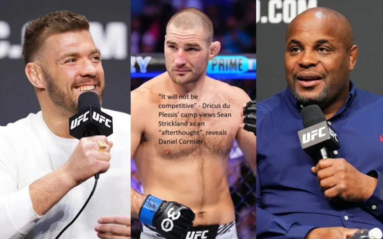 Daniel Cormier indicates that the camp of Dricus du Plessis considers Sean Strickland to be a “afterthought” and that according to them, “It will not be competitive.”