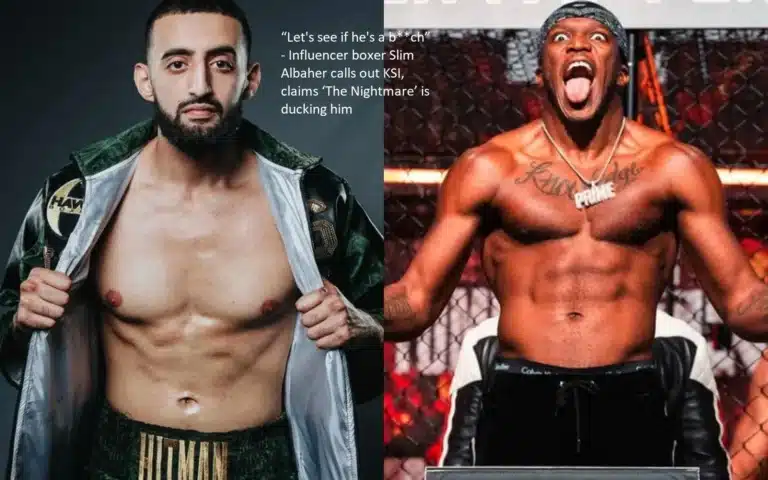 “Let’s see if he’s a b**ch” – Influencer boxer Slim Albaher calls out KSI, claims ‘The Nightmare’ is ducking him