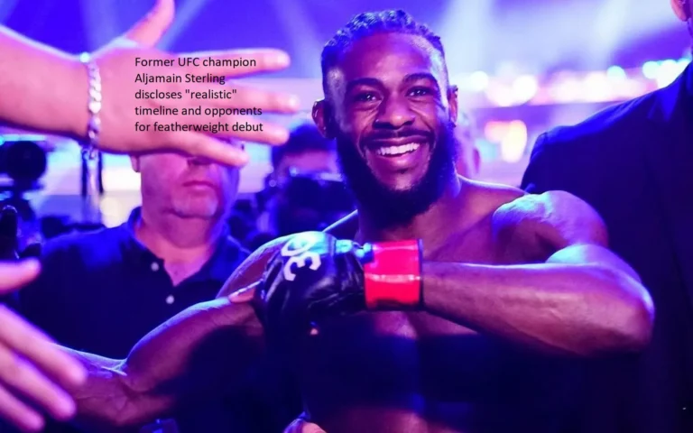 Prior to making his debut at the featherweight division, former UFC champion Aljamain Sterling has revealed a “realistic” timeframe and opponents.