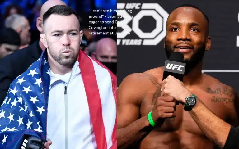 During the UFC 296 event, Leon Edwards expressed his desire to put Colby Covington into retirement by saying, “I can’t see him sticking around.”