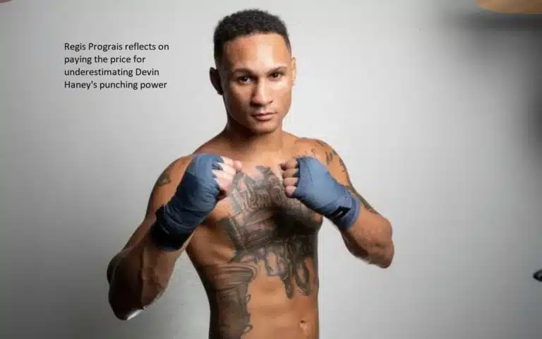 On the subject of paying the price for underestimating Devin Haney’s punching power, Regis Prograis muses on the situation.