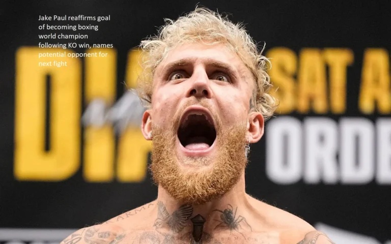 As a result of his knockout victory, Jake Paul has reaffirmed his intention to become the boxing world champion and has named a possible opponent for his next bout.