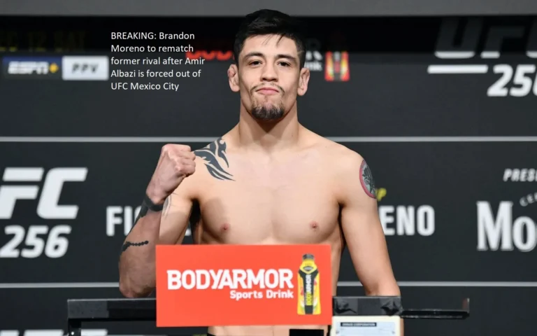 As a result of Amir Albazi’s forced withdrawal from the UFC Mexico City event, Brandon Moreno is scheduled to rematch his old opponent.