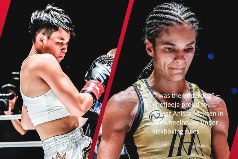 “I was the underdog,” Phetjeeja said, expressing her pride to have defeated Anissa Meksen in her wheelhouse, according to the rules of kickboxing.