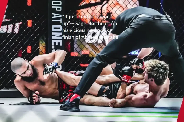 The brutal heel hook finish that Sage Northcutt delivered to Ahmed Mujtaba was described by Northcutt as “it just kind of opened up.”
