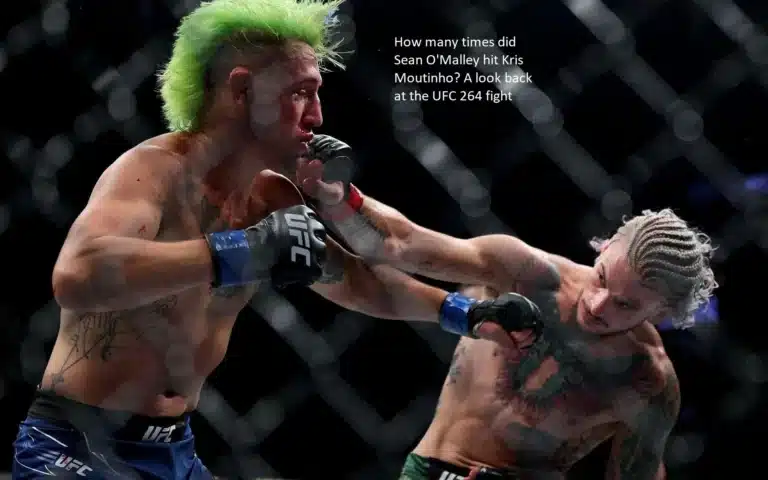 The number of times that Sean O’Malley struck Kris Moutinho is unknown. A look back at the fight that took place at UFC 264