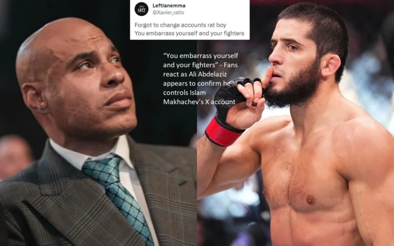 In response to Ali Abdelaziz’s apparent confirmation that he is the owner of Islam Makhachev’s X account, fans react by saying, “You embarrass yourself and your fighters.”