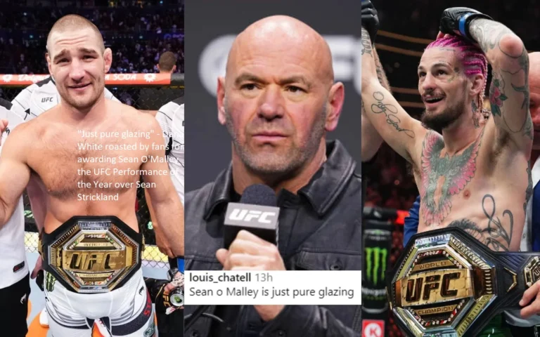 Fans have criticized Dana White for giving Sean O’Malley the UFC Performance of the Year award rather than Sean Strickland. “Just pure glazing” is what they have said about her.
